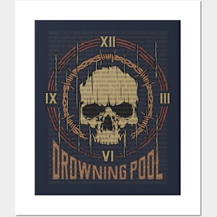 Drowning Pool Vintage Skull Posters and Art